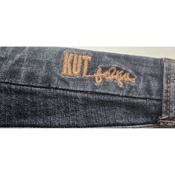 Kut From The Kloth Women's Bootcut Denim Dark Jeans Sz 8 Midrise Button Pockets - Picture 12 of 16